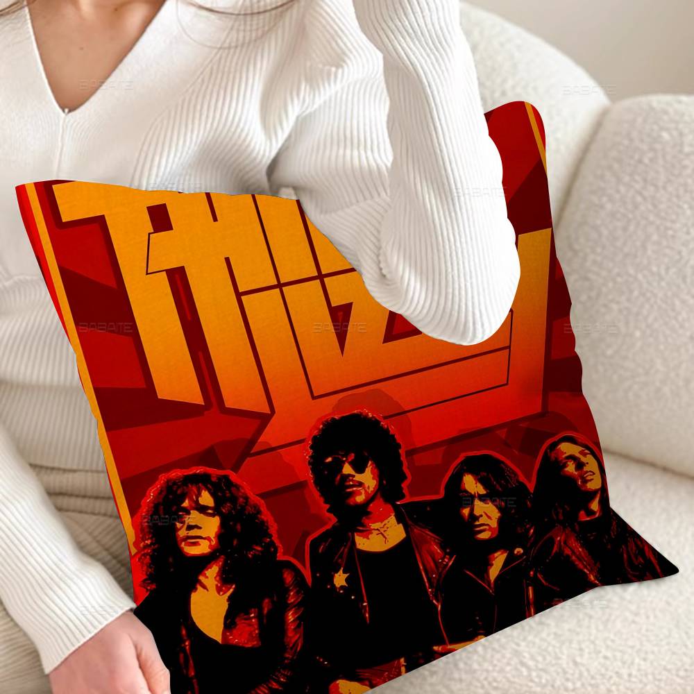 

Classic Rapper Thin Lizzy Band Personalized Picture Text Home Decorative Pillows Household Gifts 45x45cm 30x30 cm