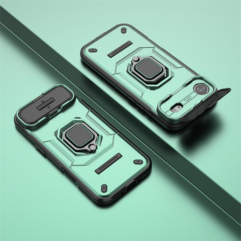 For iPhone 17 Air Case Slide Camera Len Cases Apple iPhone 17 Air iPhone 17 Pro Max Cover Bumper Shockproof Armor PC Phone Cover