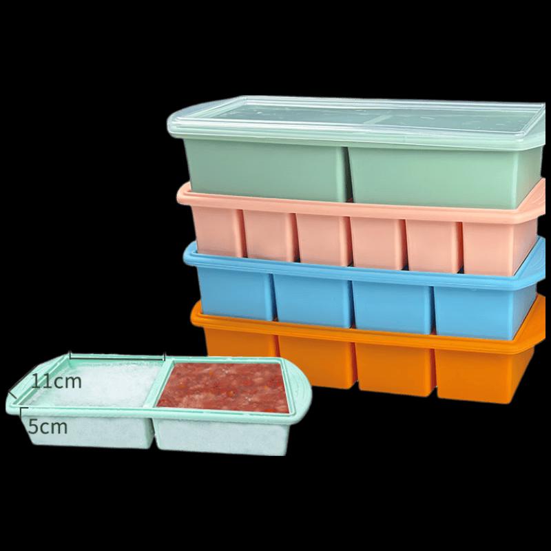 Di Ruien Silicone Ice Cube & Food Storage Container with Lid No Steel Wire