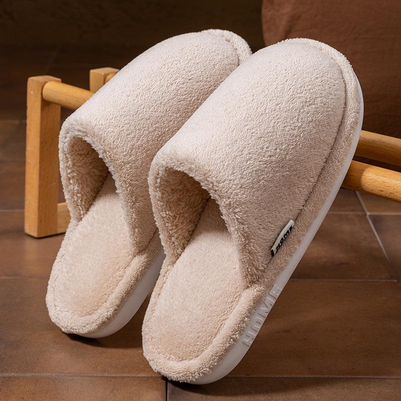 Cixi Cotton Slippers for Home Use In Winter, Indoor Warm and Non-slip Home Use, Winter Couple Plush