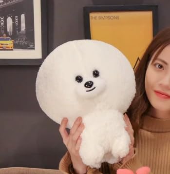 Bichon Frise, white dog, dog pillow, cushion, plush toy, party decor, gift, cute, adorable, Instagram, pet, dog, toy poodle