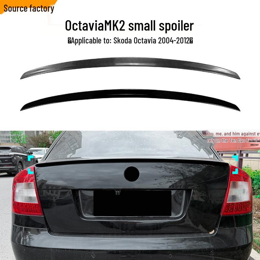 Skoda Octavia MK2 (2004-2012) Rear Spoiler Wind Deflector Car Sticker Kit