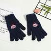 Winter Cartoon Embroidery Touchscreen Gloves: Comfortable, Breathable, Skin-Friendly, Plus Velvet Thickened for Warmth and Cold Protection.