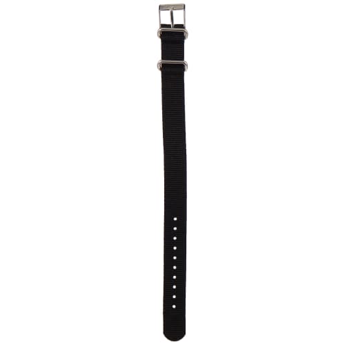 Timex Women's Single Layer 16mm Slip-Through Strap, Black