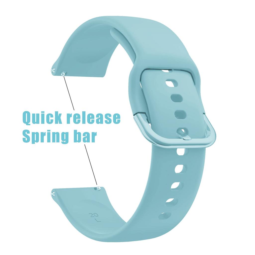 Ocdin 20mm Watch Band for Omega and Moon Easy Replacement Silicone Strap for Men and Women X, Swatch, Speedmaster, Swatch, (Uranus)