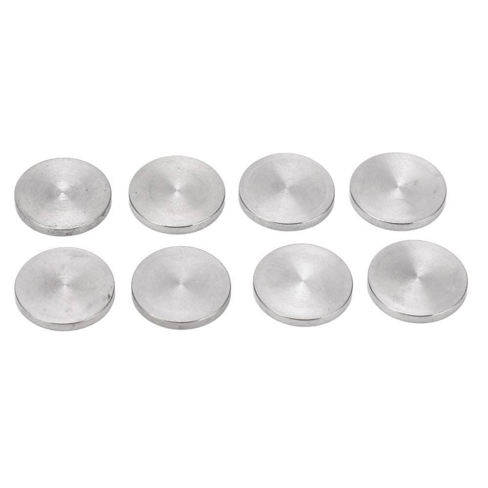 11PCS Stainless Steel Billiard Cue Tip Shaper Pool Cue Tip Compressor  Billiard Repair серебряный