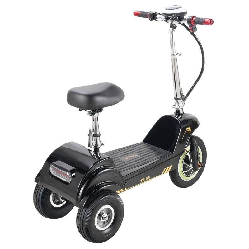 TWOFISH TF03 Elektrische Scooter met Afneembaar Zadel, 350W driewieler 48V 15Ah Batterij