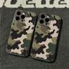 Camouflage Style Clear Phone Case For Iphone 17E 16 15 14 13 12 11 Pro Max 15 Plus 16E Shockproof Soft Transparent Cover Fundas