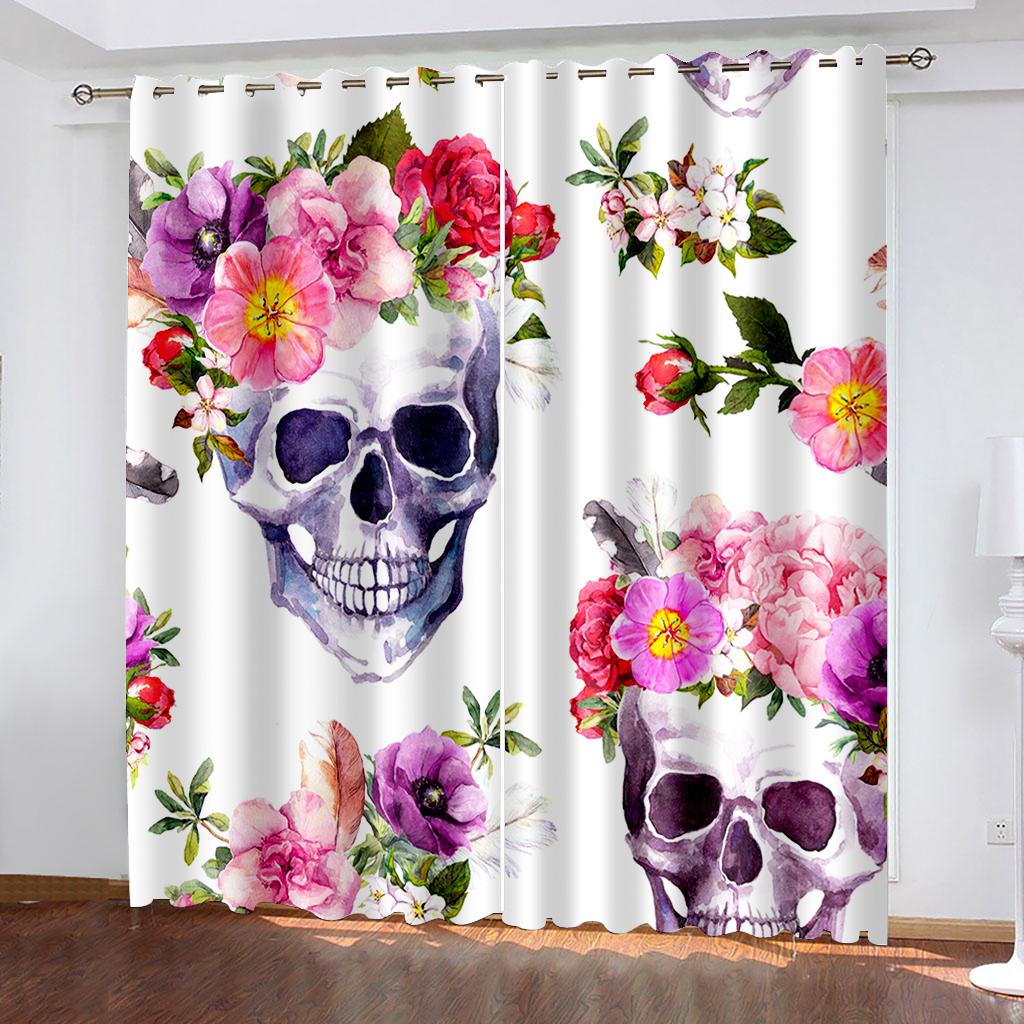 

3D Узор Роза Розовые Желтые Цветочные Шторы Гостиная Балкон Окно Декоративные Шторы 2 Панели 50W130H(CM)X2PCS&Hook