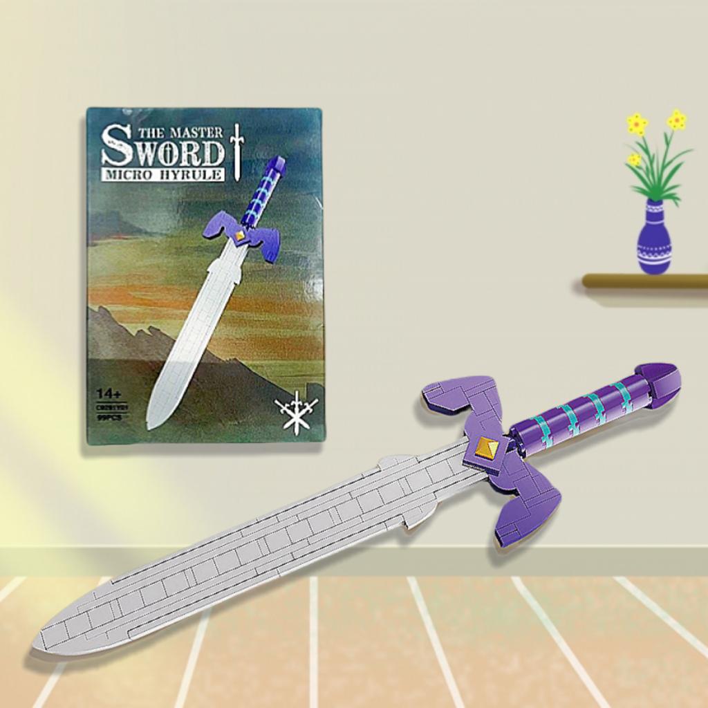 NOVÝ stavebnicový set Zelda Link s Mečem mistra a štítem Kreslené hry Akční figurka Cihlový model Hračky pro děti.(276KS