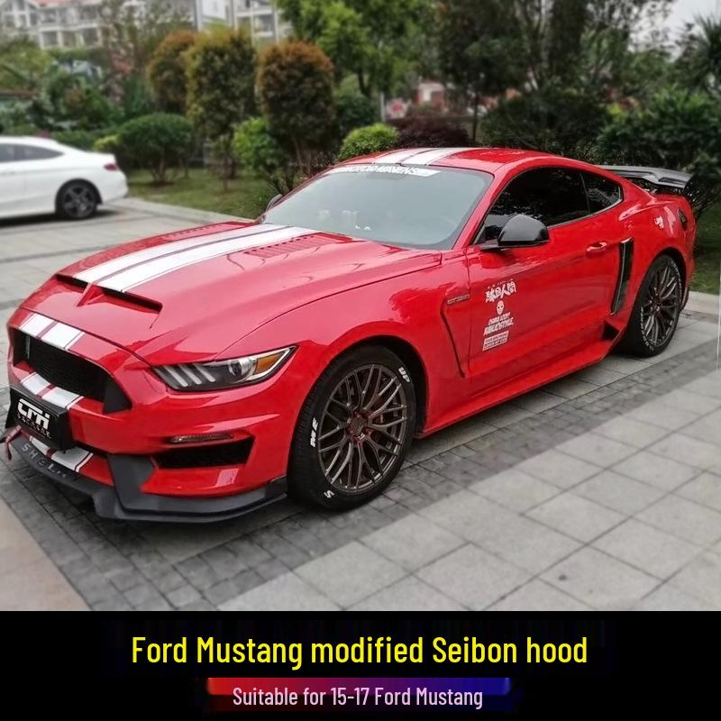 15-17 Ford Mustang Cervini Vented Cooling Hood for Modified Models
