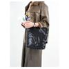 Cross-border leather whole tree paste hand scratching tannin real vegetable tanned cowhide tote bag handbag women's shoulder messenger bag bag
