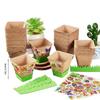 Biodegradable Pulp Seedling Cups For Kids DIY Planting Vegetable And Succulent Nursery Trays