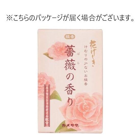 Kameyama Hanageshiki Rose Scent Mini Size Approximately 50g 170 Sticks Incense Low Smoke
