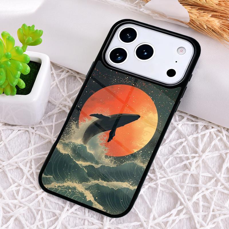 Whale Fish Wave Sea Shockproof Phone Case for iPhone 17 Air 16e 15 11 12 14 13 Pro Max Cover Coque