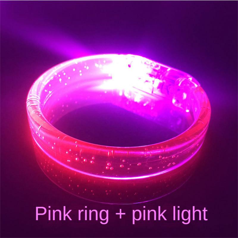 1/3/5Pcs Led Glow Bracelets Wristbands Acrylic Glow In The Dark Party Supplies Neon Light Up Bracelet Toys Wedding Party