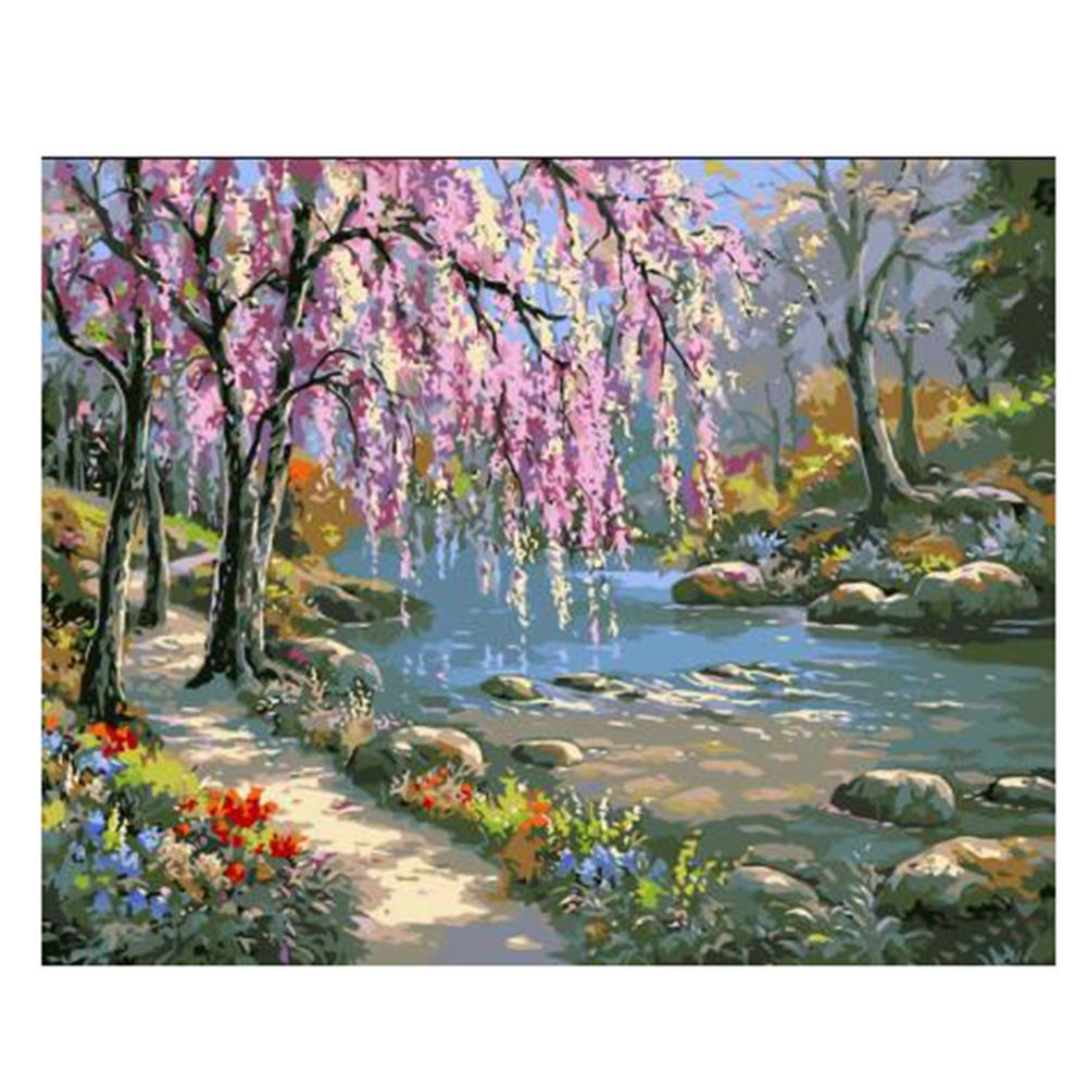 DIY Painting By Numbers Digital Oljemaling Kunst Male Hobbyer