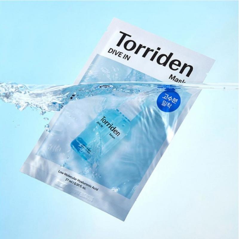 Torriden Dive In Low Molecule Hyaluronic Acid Mask Pack 10 Sheets