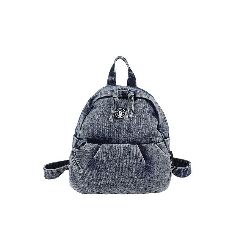 Denim Water-Repellent Backpack Women Travel Backpack