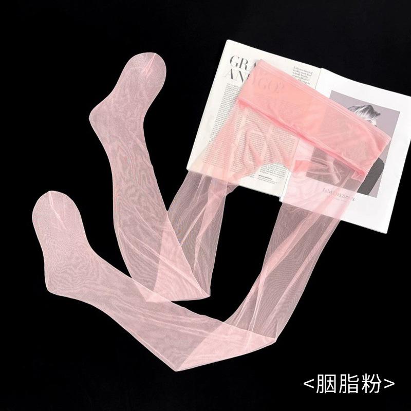 Mint mambo skin socks 0D black stockings summer stockings thin ultra-thin anti-hook silk mint green bare leg artifact