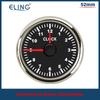 ELING 52mm 2" Clock Meter Gauge 12-hour Format with Red Backlight 12V/24V for Boat Car Truck Waterproof Auto Accessories