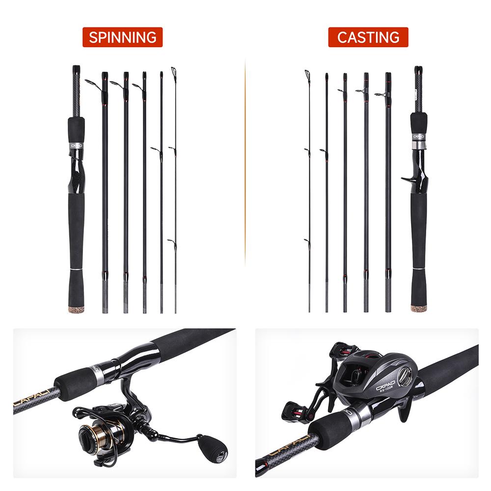 Canna da pesca professionale in carbonio per pesca a spinning ultraleggera 2.1m 2.7m Canna da casting per pesca al black bass e al luccio Accessorio