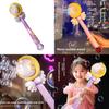 Childrens Moon Bubble Machine With Lightup Magic Wand For Girls Night Market Toy Play
