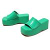 Dames Platform Sleehak Slippers Zomer Buiten Muffin Dikke Zool Slippers Casual Slides voor Kantoor Nachtclub Feest Kustgebieden