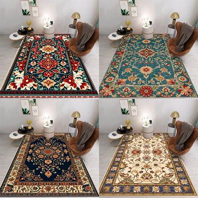Tappeto Persiano Bohemien Retrò Antiscivolo Resistente all'Usura Tappeto Interno ed Esterno Soggiorno Camera da Letto Facile da Pulire Decorazione per la Casa Classico