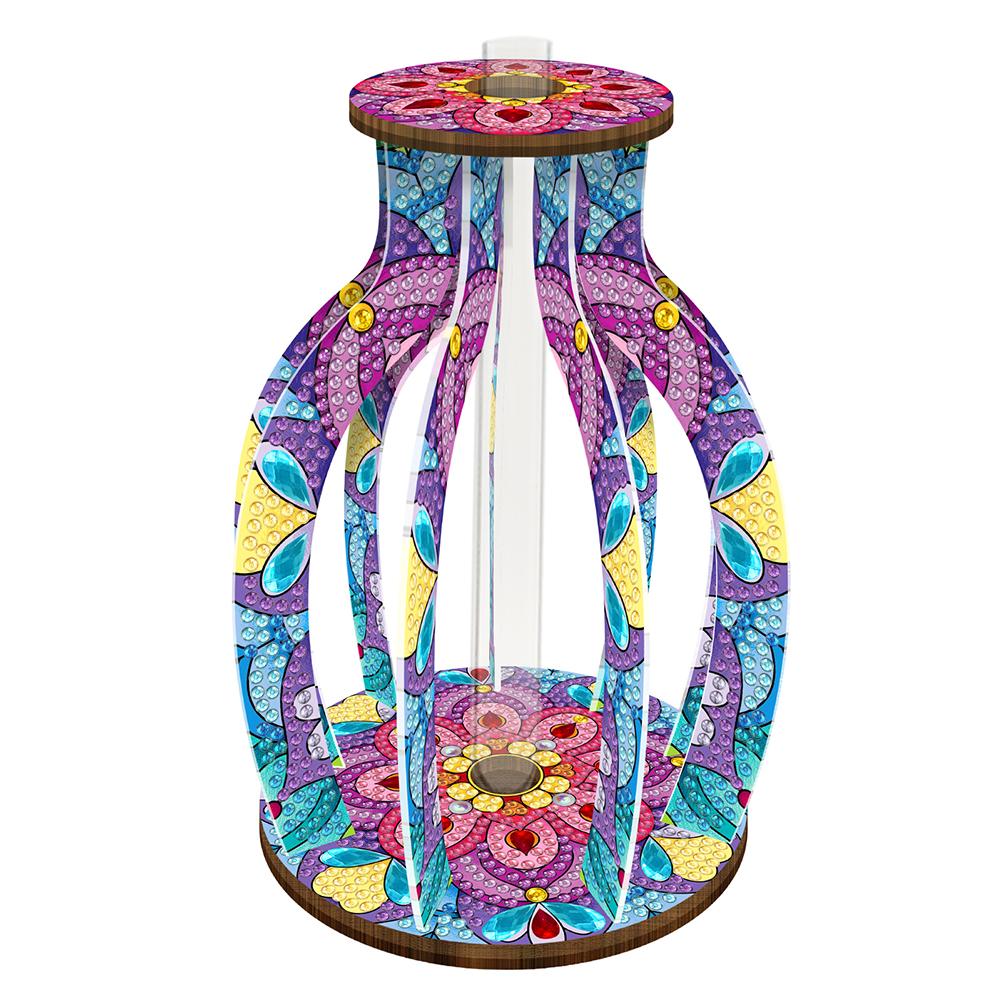 Diamond Painting Flower Vase 5D DIY Diamond,Embroidery,Cross Stitch Tabletop Vase Wood Diamond Painting Art Kits Table Decor