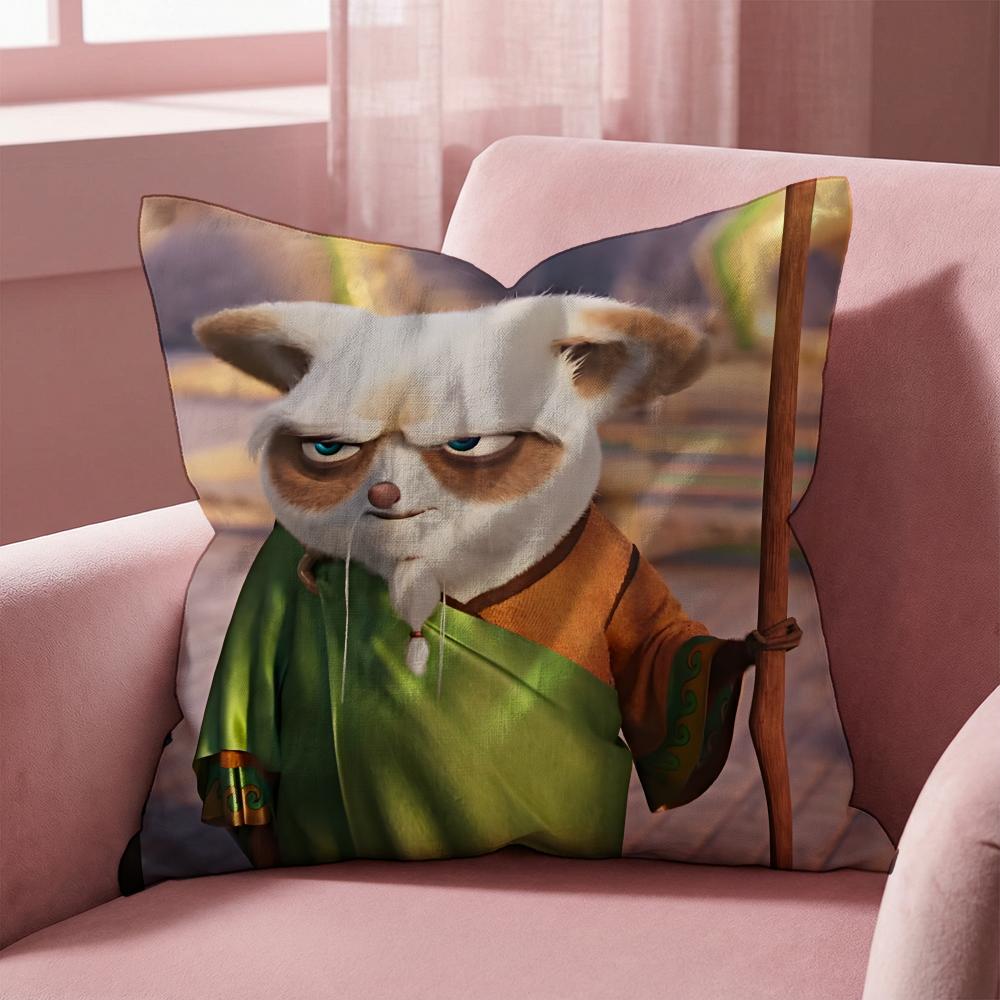 Povlak na polštář Kung Fu Panda Víceúčelový povlak na polštář pro domácnost a auto - Oboustranný, Měkký a Odolný pro každodenní použití