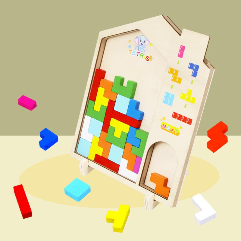 Tetris Building Blocks Puzzle Toy for Children, 3D Puzzle, Suitable for Children Aged 3 To 6, As A Birthday Gift for Boys and Girls