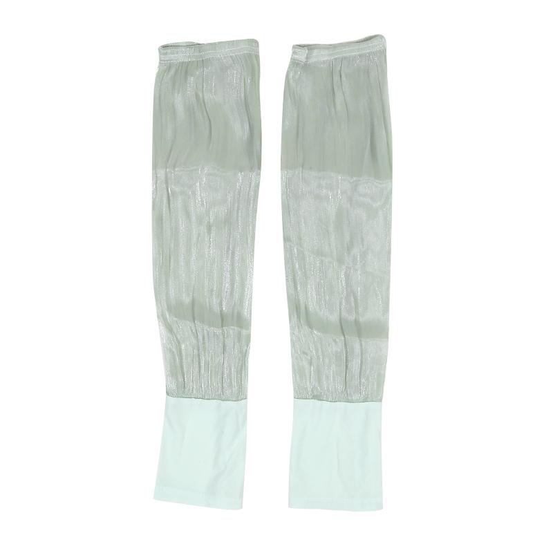 

New Ice Silk Long Sleeves Sunscreen Loose Arm Sleeve UV Sun Protection Summer Women Gloves Outdoor Cycling Golf Cool Arms Cover One Size зелёный