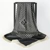New 90cm Silk Scarf Women Print Hair Neck Square Office Ladies Shawl Bandanna Muslim Hijab Handkerchief Muffler Foulard female