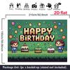 Retro Pixel Art Tapestry for Birthday, Cake Smash and Gaming Themed Photoshoot