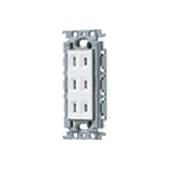 

Panasonic Embedded Triple Outlet with Insulated Frame White WTF13034WK