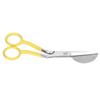 Yellow Duckbill Scissors 6.1 Inch Fabric Shears Durable Applique Scissors  For Crafters