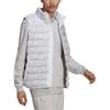 Adidas Originals Essential Made With Nature Vest Logo Stand Collar Zipper Fitted Sleeveless Vest Men Vests White HK7539