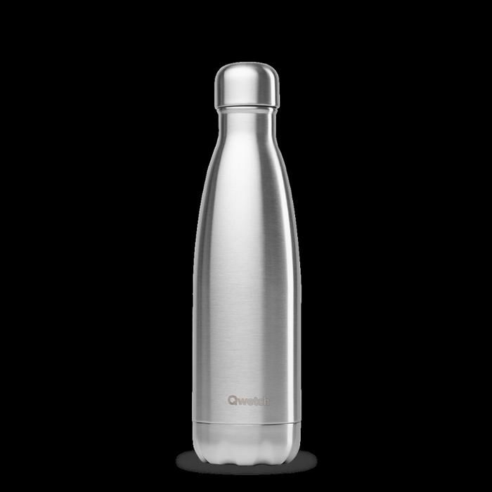 Bouteille Isotherme - QWETCH - 1000 ML - Inox Brossé - Acier Inoxydable - Mixte