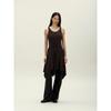 Anggae Petal Jersey Dress Brown
