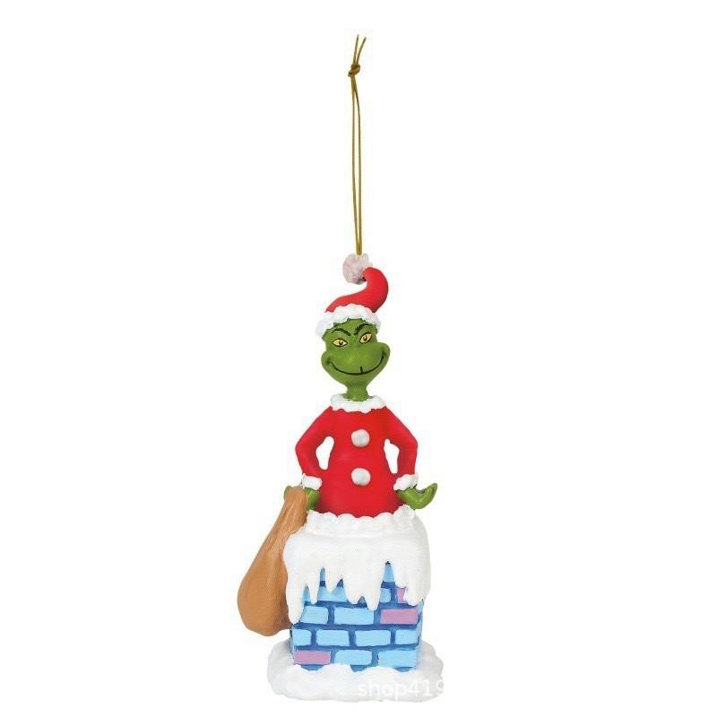 Green 2023 Unique Monster Cartoon Holiday Hanging Decorations For Joyful Christmas Decor