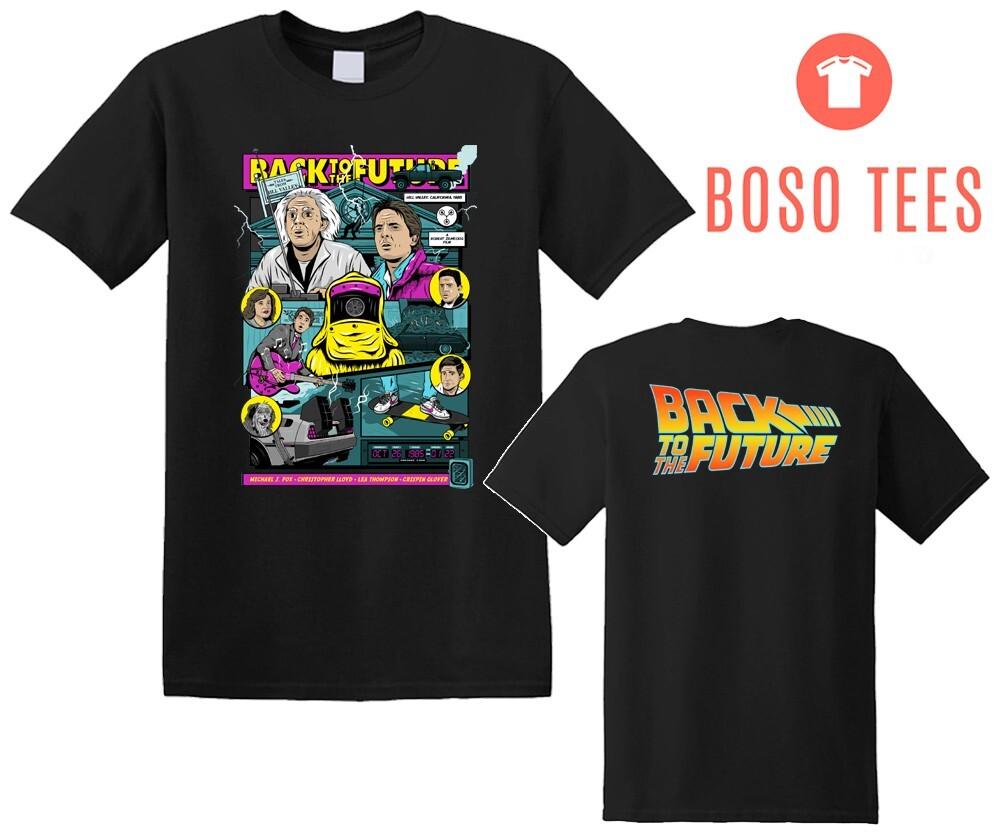 Back to The Future Movie Mens Black Size S-5XL XXXXL