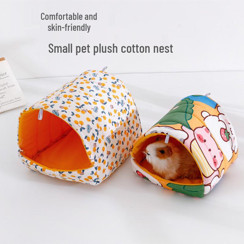 Cozy Cotton Nest & Hammock for Small Pets: Hamsters, Sugar Gliders, Rabbits, Rats, Parrots, Guinea Pigs