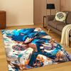 3D S-Sonic Cartoon Game Carpet Rug for Bedroom Living Room Sofa Doormat Home Decor,Kids Play Area Rug Non-slip Christmas Gift