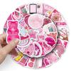 50 Pink Y2K Graffiti Stickers Small Fresh Ins Style Retro Creative Decoration Mobile Phone Water Cup Suitcase Stickers