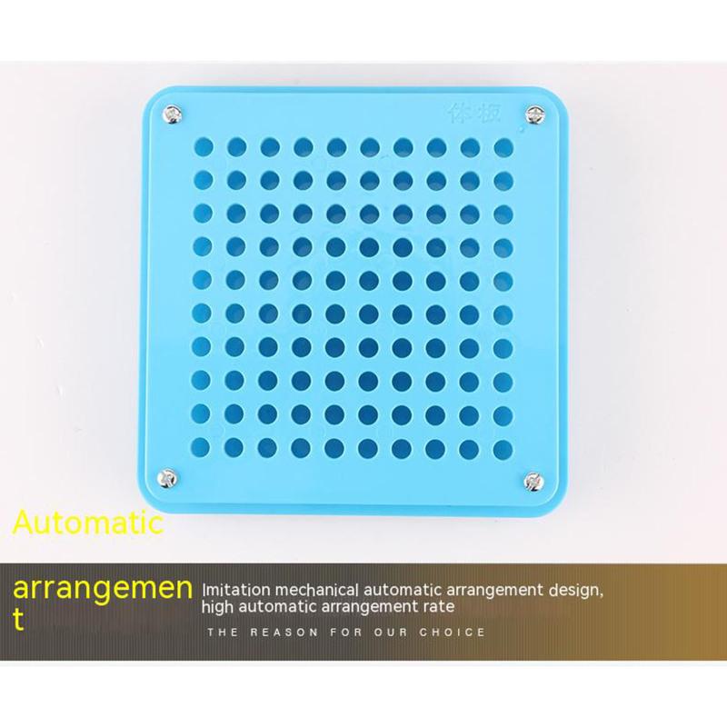 Manuelle Kapselbefüllmaschine Wiederverwendbar Lebensmittelqualität 100 Vertiefungen Kapselbefüller Mit Pulverleitblech