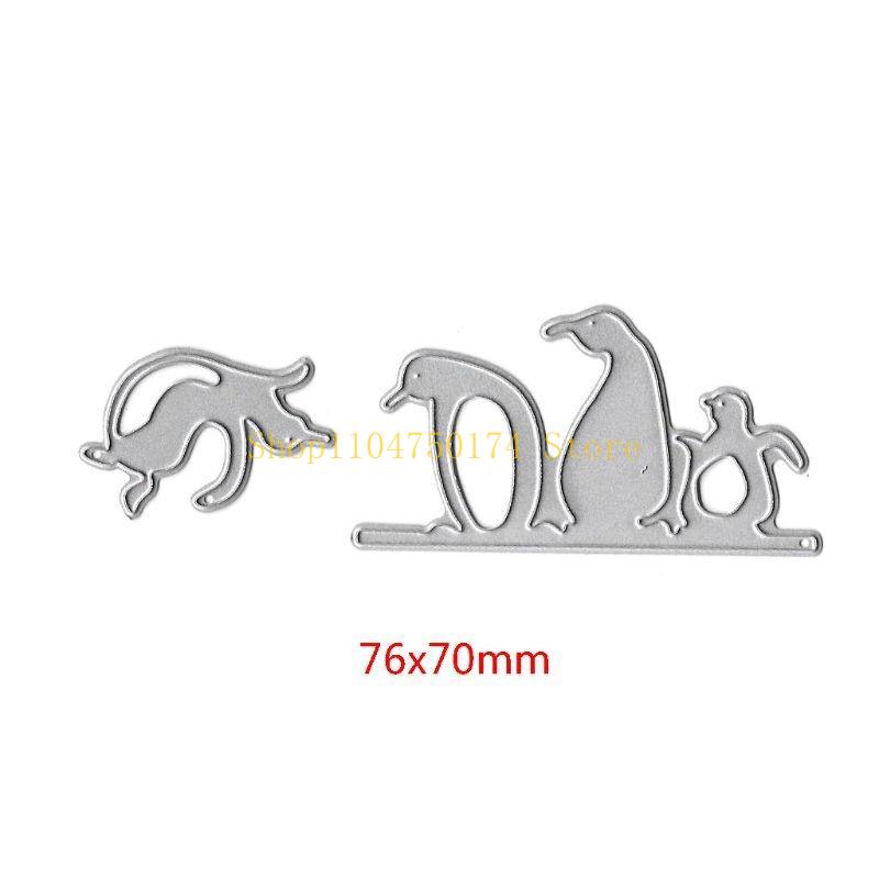 Penguin Metal Cutting Dies Stencil DIY Scrapbooking Album Stamp Paper Card Embos top sale