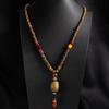 Tibetan Ethnic Sweater Chain Zen Bodhi Necklace: Unisex Retro Scenic Accessory