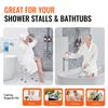 Shower Chair, Adjustable Height Shower Stool with Crossbar Support, Shower Seat for Inside Shower or Tub, Non-Slip Bench Bathtub Stool Seat for