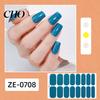 Nail Art Decal Glitter Polish Strips with File Easy Apply Remove Self Adhesive Women Strip Full Sticker Home Manicure DIY Decoration Wrap